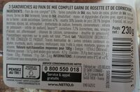 Rosette cornichons - Ingredients - fr