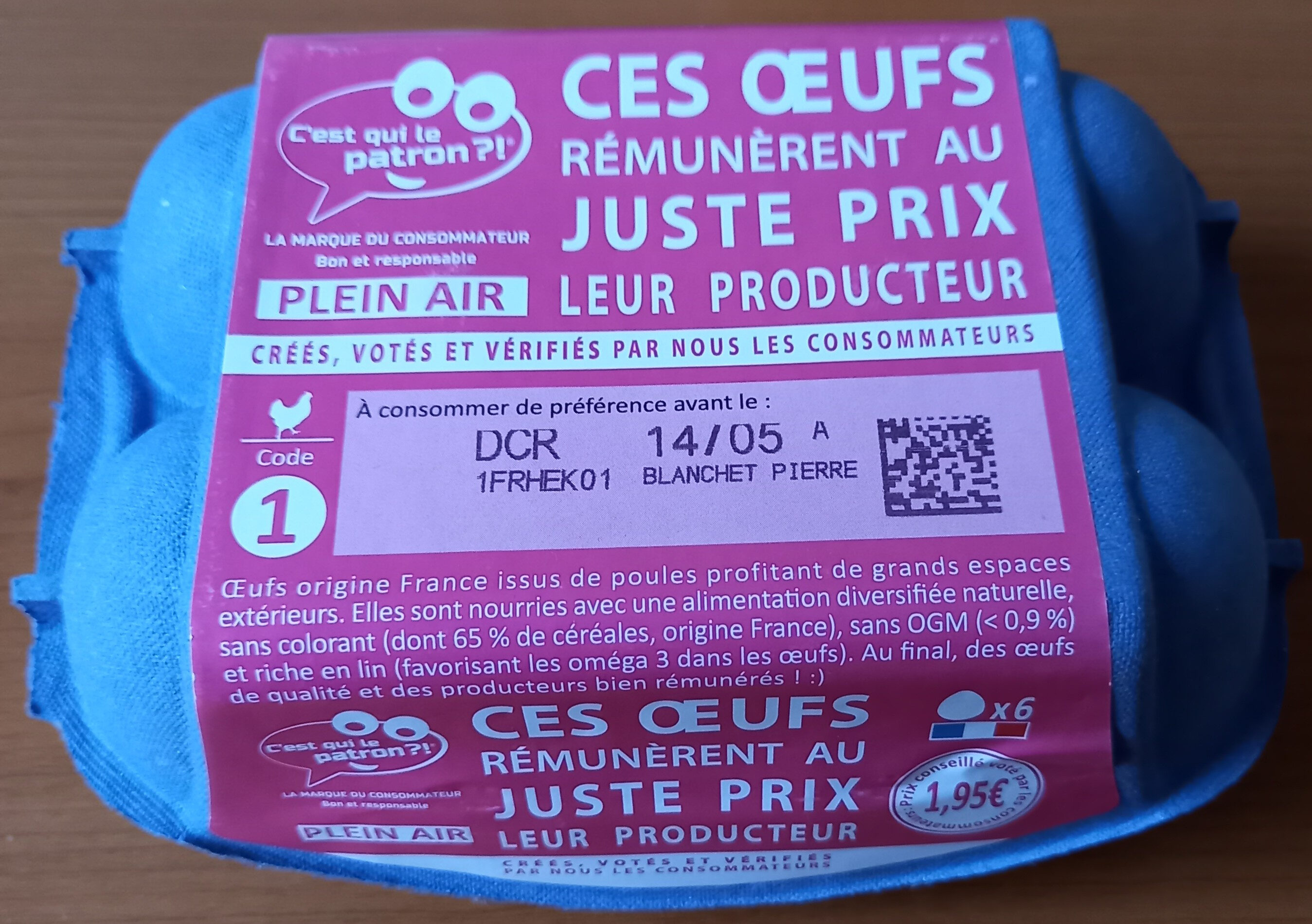Oeufs Plein air - Product - fr