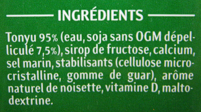 Soja doux - Saveur Noisette - Ingredients - fr