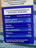 Les Vermicelles Fins Savoisiens - Nutrition facts - fr