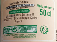 Sirop de menthe - Recycling instructions and/or packaging information - fr