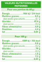Riz long étuvé - Nutrition facts - fr