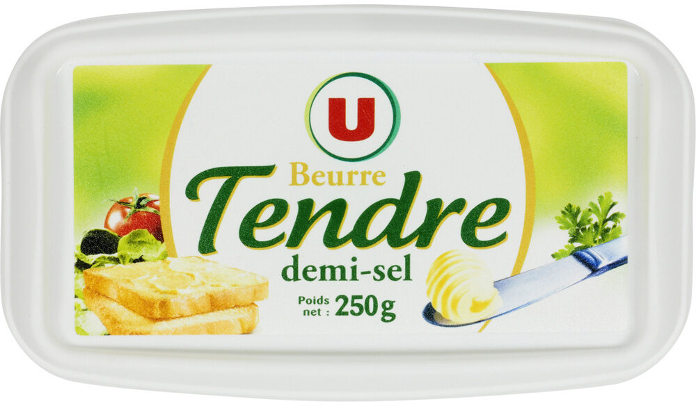 Beurre tendre à tartiner demi-sel 80% de matière grasse - Product - fr