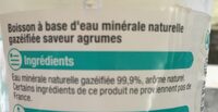 Petillante saveur agrumes - Ingredients - fr
