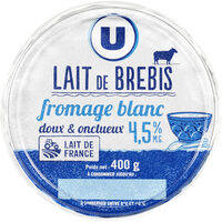 Fromage blanc au lait de brebis enrichi vit.D 5% de matière grasse - Product - fr