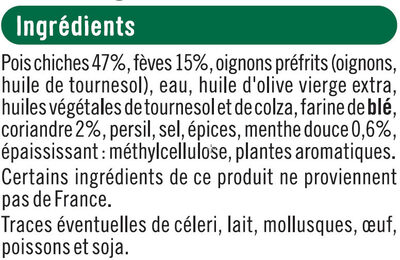 Falafels - Ingredients - fr