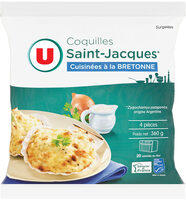 Coquilles St Jacques MSC 30% noix cuisinées à la bretonne - Product - fr