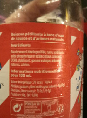 Elsass Cola - Nutrition facts - fr