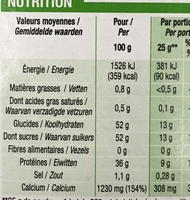 Lait écrémé en poudre - Nutrition facts - fr