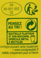 Lait demi-écrémé bio - Recycling instructions and/or packaging information - fr