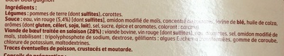 Bœuf Bourguignon - Ingredients - fr