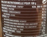 Pâte à Tartiner Chocolat Noisettes - Nutrition facts - fr