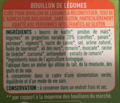 Bouillons de légumes - Ingredients - fr