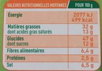Bouillons de légumes - Nutrition facts - fr