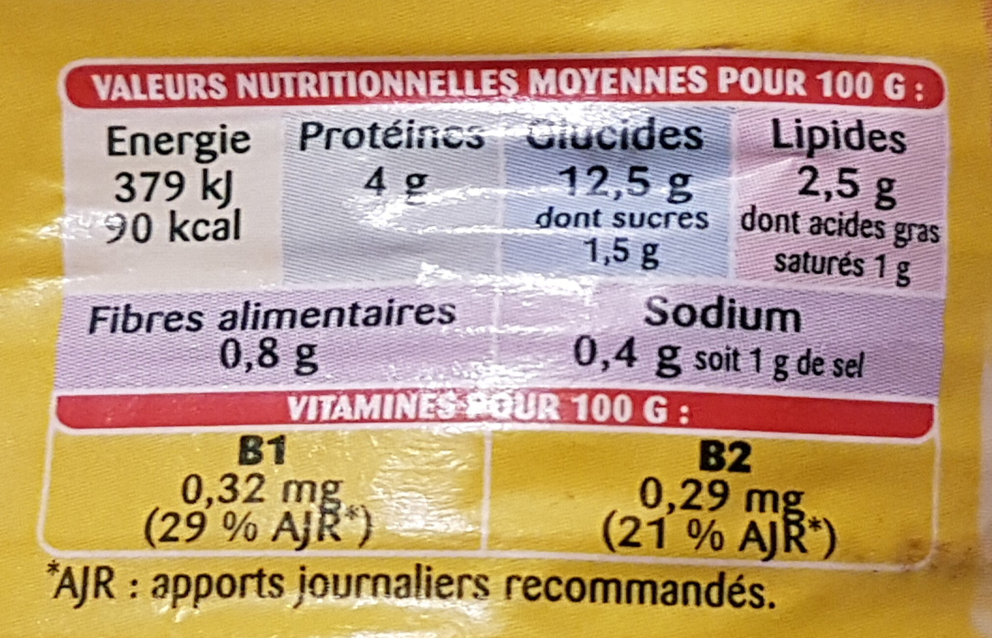 Les Ravioli ';Picante'; - Nutrition facts - fr