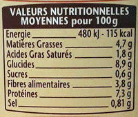 Le Cassoulet Mitonné - Nutrition facts - fr