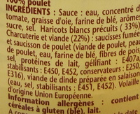 Ma recette façon Cassoulet 100 % volaille - Ingredients - fr