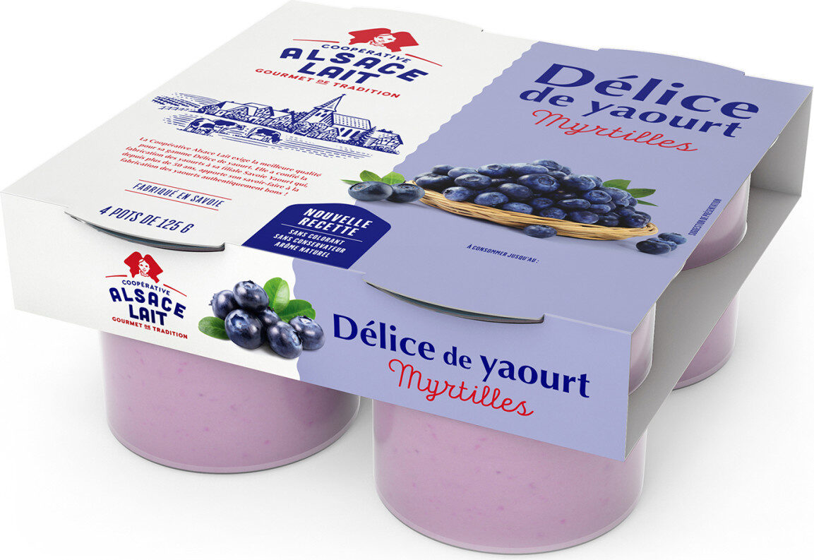 Délice de yaourt Myrtilles - Recycling instructions and/or packaging information - fr