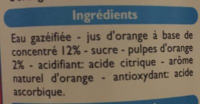 Pulpé orange - Ingredients - fr