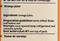 100 % jus d'orange - Ingredients - en