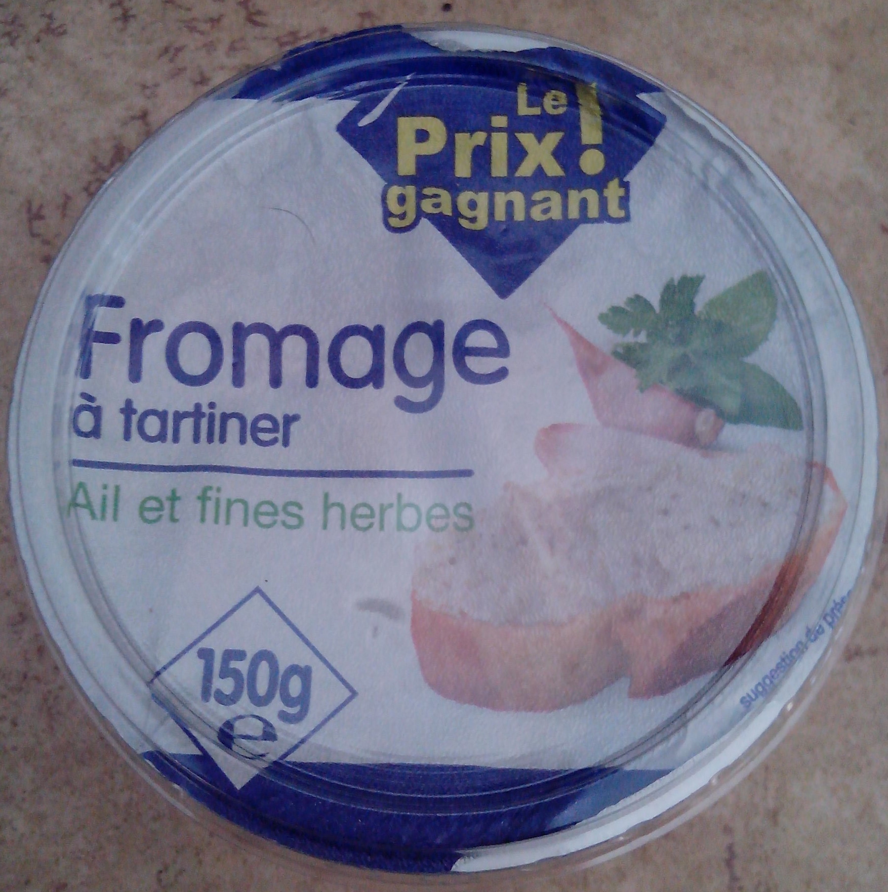 Fromage à tartiner Ail et fines herbes - Product - fr
