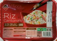 Délices du Monde Riz Cantonais - Product - fr