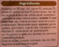 Délices du Monde Riz Cantonais - Ingredients - fr