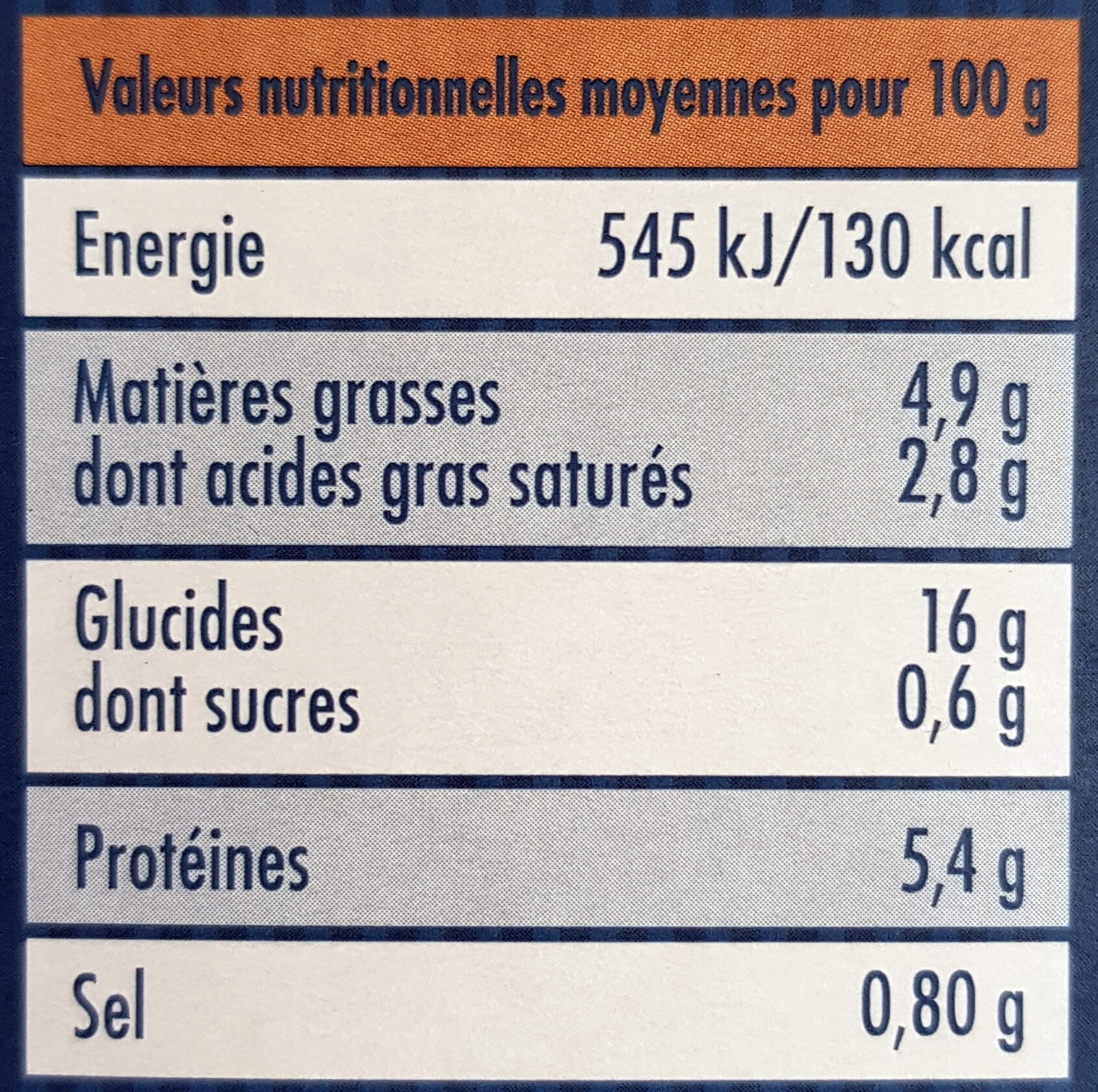 Risotto Poulet rôti & Légumes du soleil - Nutrition facts - fr