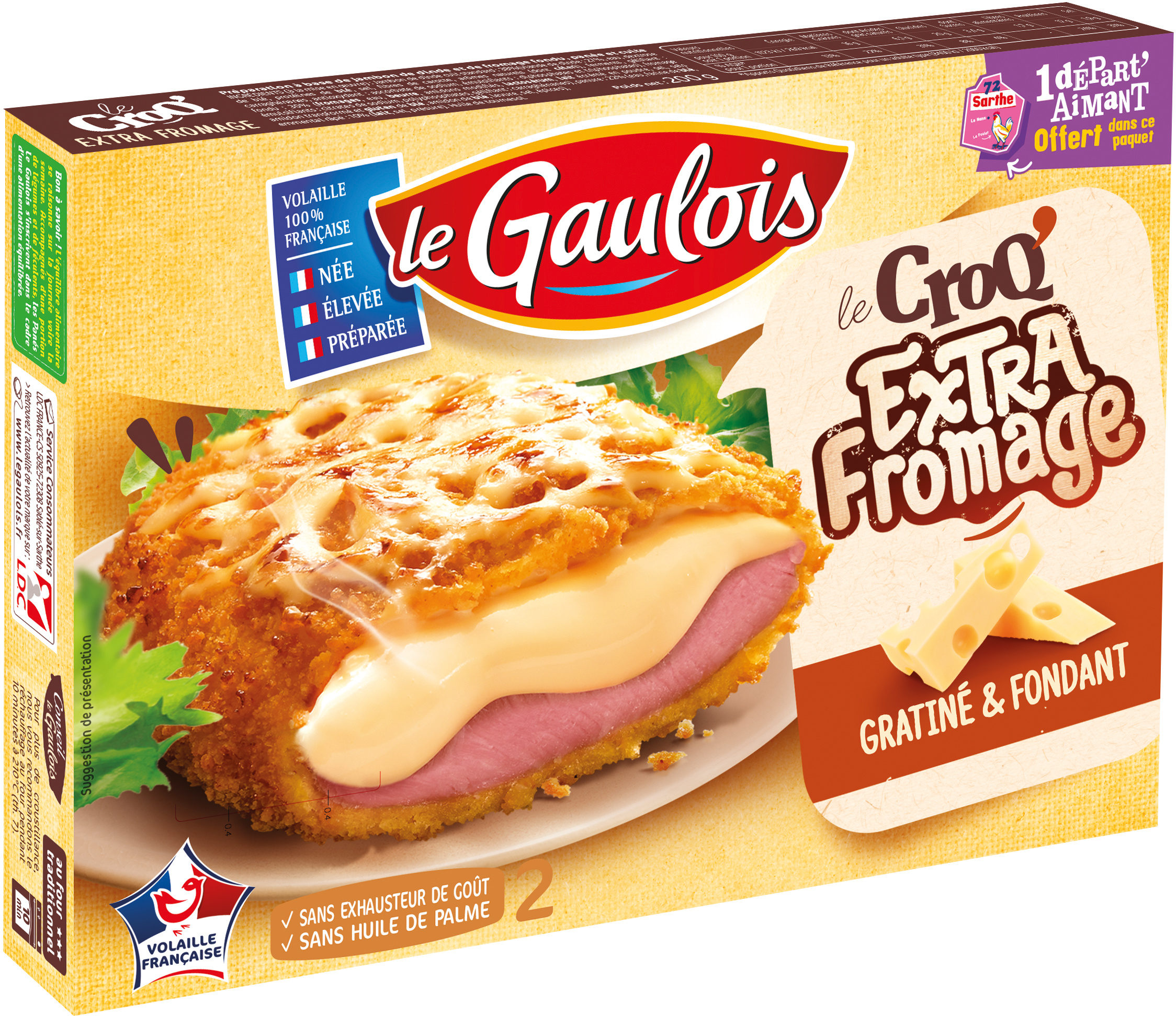 croq extra fromage x2 - Product - fr