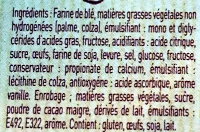 Gaufre Liégeoise Choco - Ingredients - fr