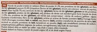 Cordons bleus de poulet picard - Ingredients - fr