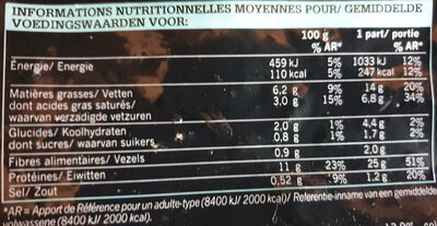 Navarin De La Mer, Sauce Au Noilly Prat, Sachet De 900 Grammes - Nutrition facts - fr