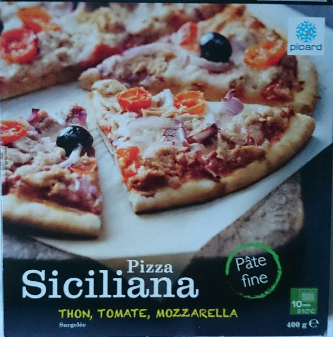 Pizza Siciliana (thon, tomate, mozzarella) - Product - fr