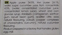 La dynamique pomme kiwi concombre - Ingredients - en
