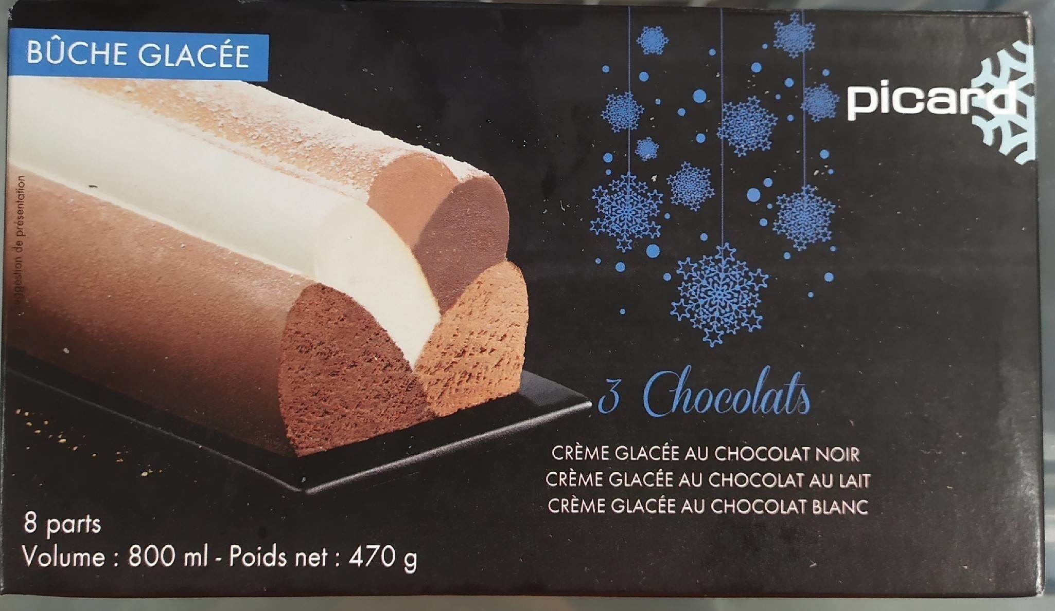 3 Chocolats (Bûche Glacée) - Product - fr
