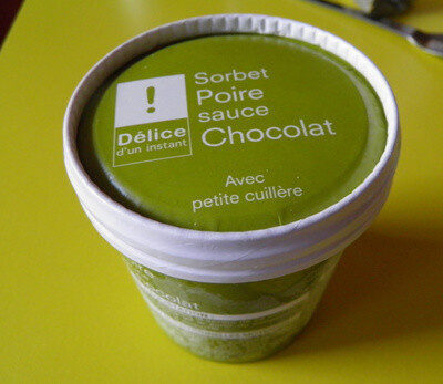 Sorbet Poire sauce Chocolat - Product - fr