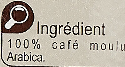 100% arabica café moulu - Ingredients - fr