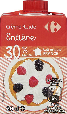 Crème entière FLUIDE - Product - fr