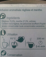 Infusion réglisse menthe - Ingredients - fr