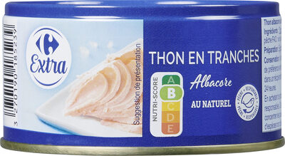 THON EN TRANCHES Albacore AU NATUREL - Product - fr