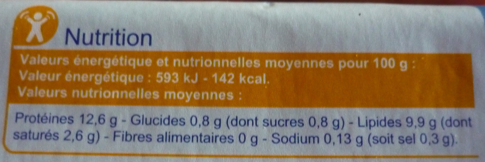 12 Oeufs Frais De Poules Élevées En Plein Air - Nutrition facts - fr