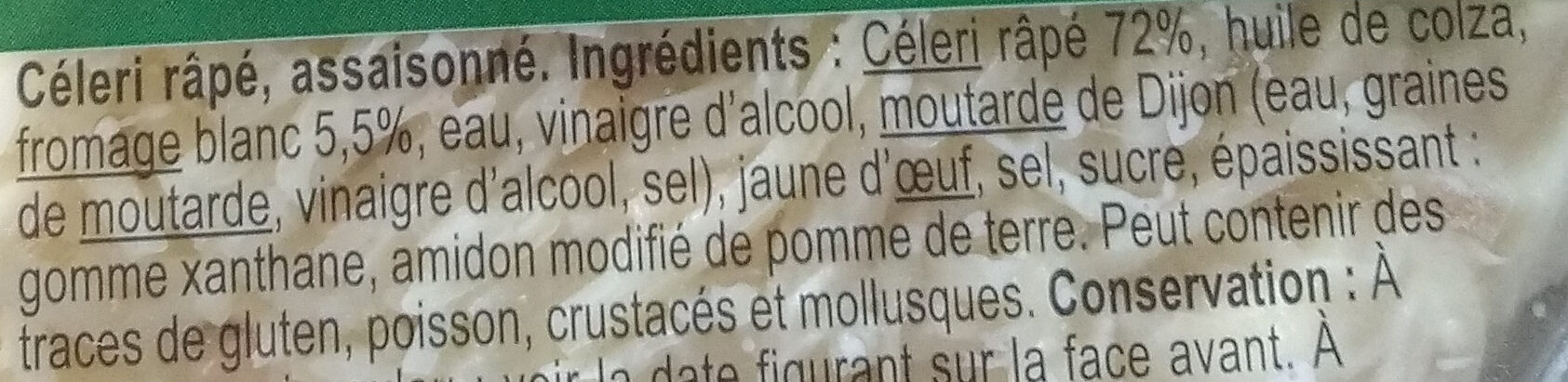 Céleri Rémoulade - Ingredients - fr