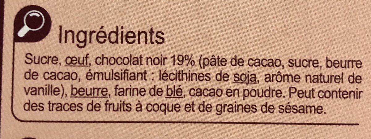 Succès aux noix - Ingredients - fr