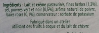 Tartare - Poivre & Fines Herbes - Ingredients - fr