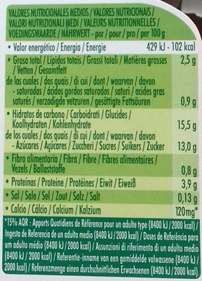 Postre de soja chocolate intenso - Nutrition facts - es