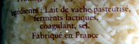 Emmental Français Râpé - Ingredients - fr