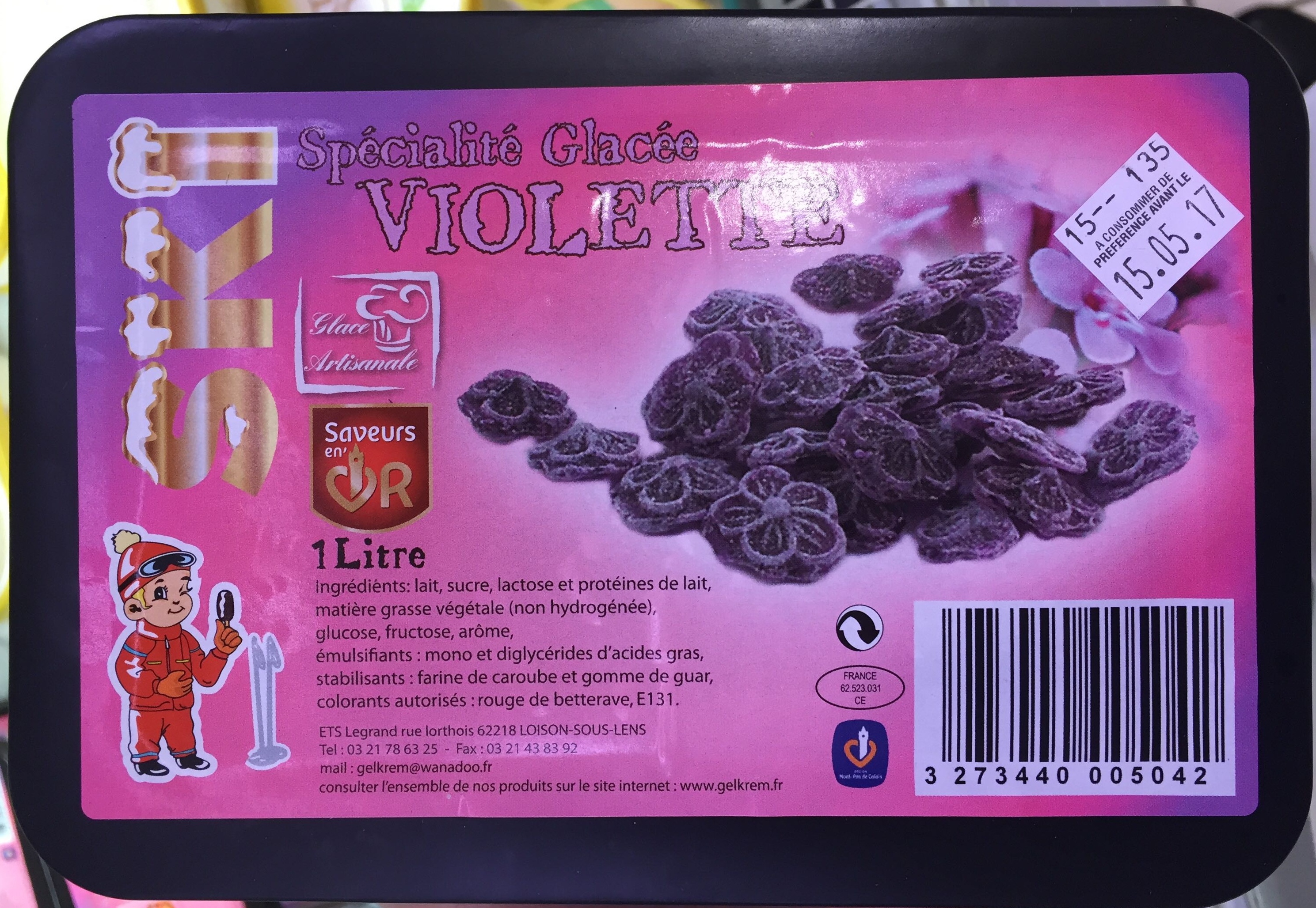 Spécialité glacée violette - Product - fr
