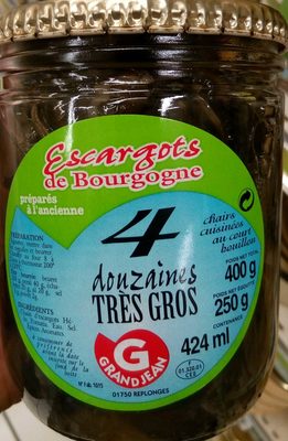 Escargots de Bourgogne 4 douzaines très gros - Product - fr