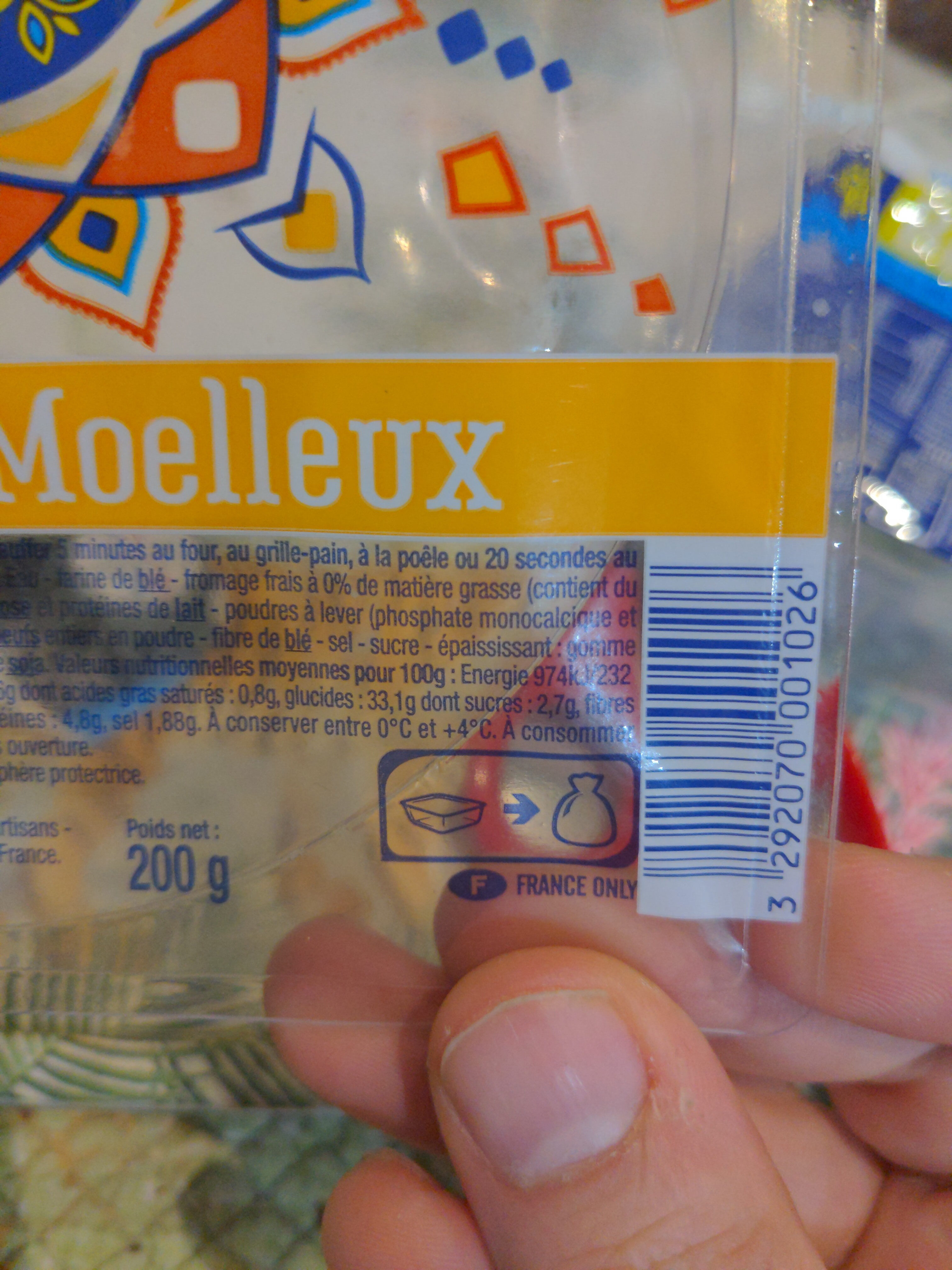 4 Blinis moelleux x 50g - Recycling instructions and/or packaging information - en