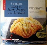 4 paniers Noix de Saint-Jacques* à la Bretonne, Surgelé - Product - fr